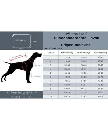 CANICOAT Dog Bathrobe Lavari - 100% Cotton Oeko-TEX Certified Size 1 Light Grey - Ultimate Pet Bathing Solution - Buy Online on GoSupps.com