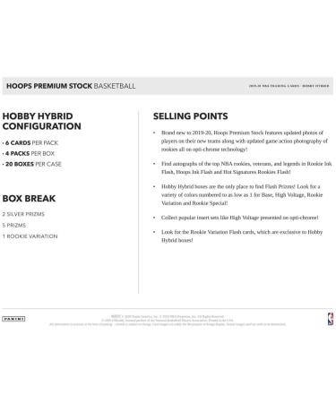 2019 Panini Hoops Premium Stock Hybrid NBA Basketball Hobby Box - 4 Packs - Buy Online on GoSupps.com