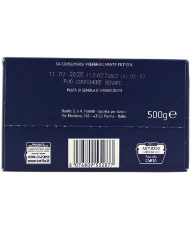  Italian Gourmet E.R. Barilla Casarecce No. 287 Pack of 5 Italian pasta 500g + Italian gourmet polpa 400g - Buy Online on GoSupps.com