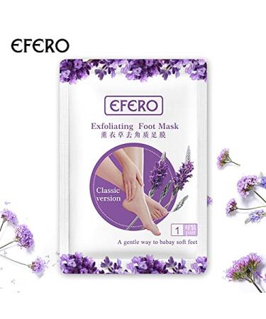 Efero Feet Peeling Mask Socks - Dead Skin Remover for Soft Heels | Exfoliating Pedicure Cream - 1 Pair - Buy Online on GoSupps.com