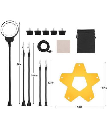 Magnifier Magnifying Glass LED 3X Magnifying Lamp Metal Clamp Reading Jewellery Loupe Watch and Electronic Repair Better Life - Buy Online on GoSupps.com