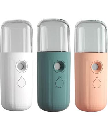 30ml Mini Facial Mister Handheld Face Mist Sprayer Moisturizing Steamer USB Recharging Skin Hydration Tool Pink - Buy Online on GoSupps.com