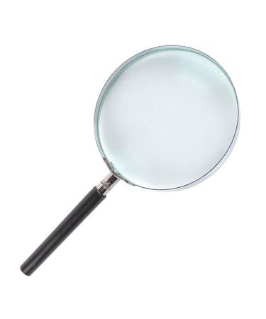 Magnifier High-Definition Large Lens Hand-Held Magnifying Glass 10 Times Non-Lighted Student Elderly Reading Newspaper Reading Maintenance Identification Portable Extended Mirror Inspection Ig Lofty
