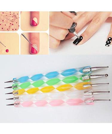 Nail Brush Set & Dotting Tools for Stunning Nail Art | DIY Acrylic & Gel Manicure Essentials - Buy Online on GoSupps.com