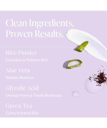 Beia Bikini & Body Scrub - Gentle Exfoliating Body Scrub with Glycolic Acid & Rice Extract - Fights Ingrown Hairs KP Bumps & Dry Skin - Hydrating & Soothing for Sensitive Skin 7.6 Oz - Buy Online on GoSupps.com