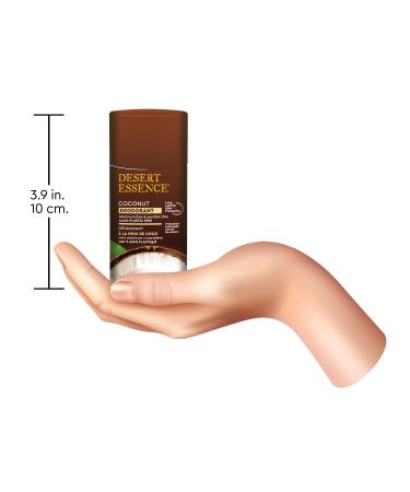 Desert Essence Tropical Coconut Deodorant - Plastic Free Aluminum Free & Paraben Free | Eco-Friendly Natural Deodorant for Men & Women - 2.25 oz - Buy Online on GoSupps.com