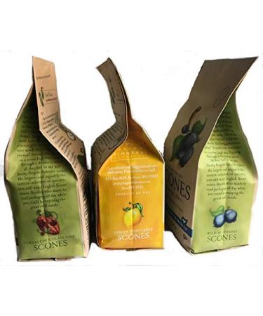 Sticky Fingers Bakeries Premium Scone Variety Mix - Lemon Poppyseed, Wild Blueberry, Cocoa Chocolate Chip (Pack of 3) - Buy Online on GoSupps.com
