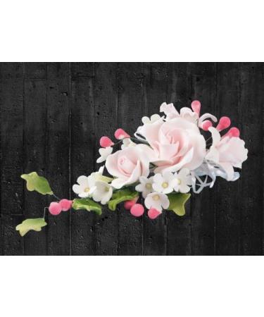 Shop Cake Company Orchid Peach & Pink Rose Sugar Flower Bouquet Bundle - International Shipping Available - Buy Online on GoSupps.com