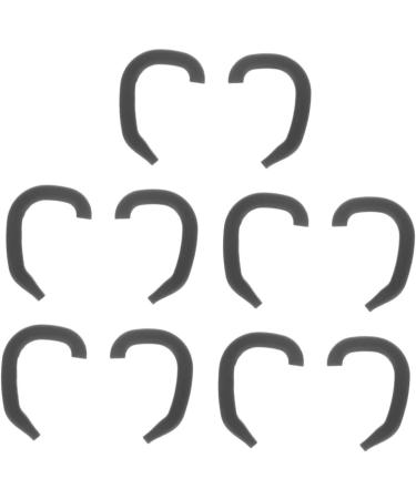 ULTECHNOVO 20 Pairs Newborn Ear Protectors - Silicone Ear Corrector Sticker Holders for Masks - Ear Savers for Protruding Ears - Black (4.4x3.6x0.4cm) - Buy Online on GoSupps.com