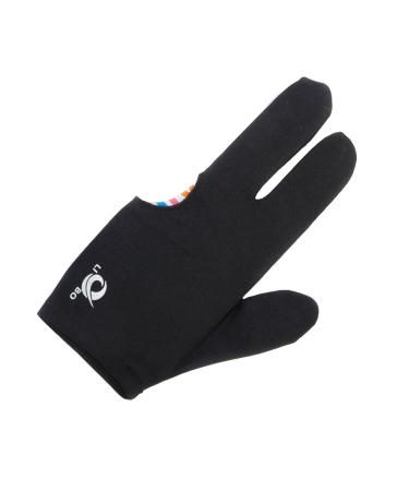 Unknown Black Billiard Gloves 3 Finger Glove Pool Snooker