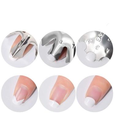 SILPECWEE 3 Pack French Smile Line Cutter Tool Set - C-Shape Manicure Edge Trimmers (29 Sizes) - Buy Online on GoSupps.com