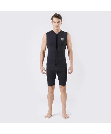 Dizokizo 3mm Thermal Neoprene Wetsuit Top - Unisex Sleeveless Diving Vest XL for Canoeing, Surfing, Kayaking - Sauna Swimsuit - Buy Online on GoSupps.com