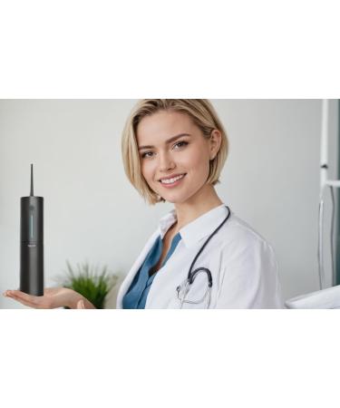 Bigsmile Black Mini Water Flosser - Cordless Oral Irrigator for Kids Travel & Sensitive Gums - Dentist Recommended - Buy Online on GoSupps.com