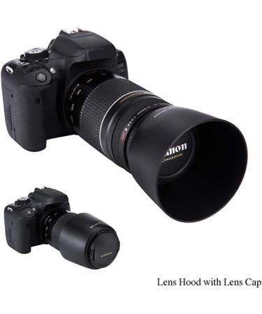 JJC Lens Hood for Canon EF 75-300mm & EF-S 55-250mm f/4-5.6 II - Replaces Canon ET-60, Black - Buy Online on GoSupps.com
