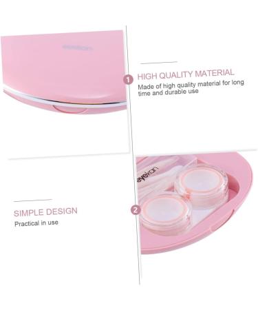 Lurrose Box Companion for Contact Lenses | Decorative Lens Case & Solution Holder | UK Shipping | 10.2x7.8cm Pink - Buy Online on GoSupps.com