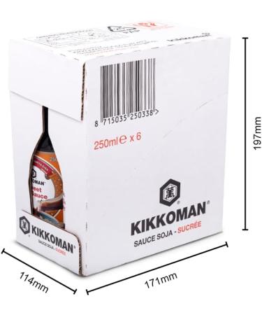  Kikkoman KIKKOMAN Mild Soy Sauce 6 x 250 ml 1 Unit - Buy Online on GoSupps.com