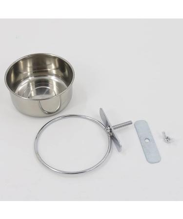 Zliger Stainless Steel Bird Bowl Set - 4 Feeding Cups for Parrots & Birds | Durable Food & Water Bowls - Buy Online on GoSupps.com