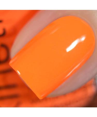Vishine Nail Gel Polish 15ml Soak Off Nail Gel Polish Nail Art Manicure Salon DIY at Home Long-lasting - Hot Orange 0.5 OZ