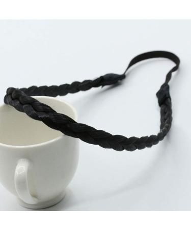 Beaupretty Women's Fashion Headbands Braided Headband Classic Chunky Wide Braids Elastic Plaited Hairpiece Decorative Hair Band Hair Accessory for Women (Black) Womens Fashion Headbands - Buy Online on GoSupps.com