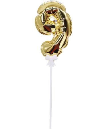Personalised Cake Toppers Cake Decorations 1pc 6inch Foil Number Balloon Cake Topper Automatic Inflatable Balloon Happy Birthday Cake Decoration for Kids (Color : Gold 7) (Color : Silver 4) (Color : Gold 9 - Buy Online on GoSupps.com