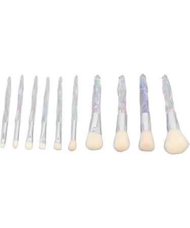 Powder Brush 10 Pieces Ergonomic Professional Makeup Brush Set Soft Skin-Friendly for Party and Daily Life - Buy Online on GoSupps.com