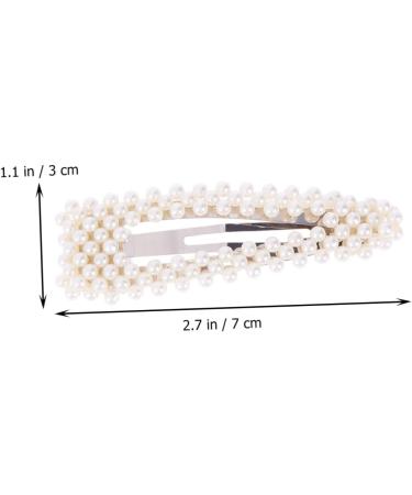 minkissy Pearl Hair Accessories Pearl Hair Pin Jewlery Beads Pearl Clips Accessories Crystal Hair Clip Pearl Hair Clips Bobby Pin Stylish Hairpin Button Big Hairpin Japanese Headgear White - Buy Online on GoSupps.com