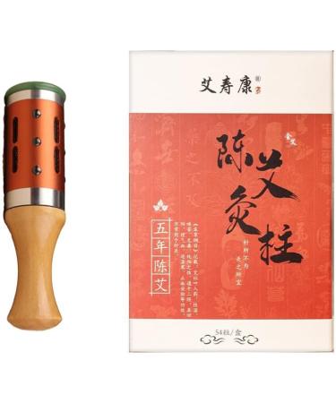 Portable Jade Moxibustion Device - Handheld Acupuncture Moxa Stick for Facial & Back Massage - Buy Online on GoSupps.com
