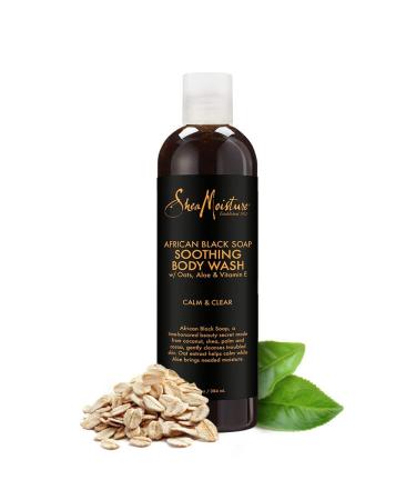 SheaMoisture African Black Soap Body Wash 13 oz - Pack of 2 | Natural Ingredients | Cleanses and Nourishes Skin - Buy Online on GoSupps.com