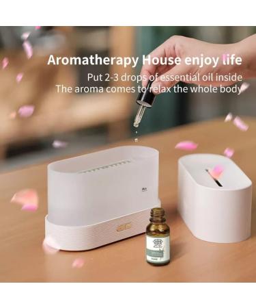 Flame Diffuser Ultrasonic Humidifier - 7-Color Light Aroma Oil & Fragrance Room Freshener (2022 Upgrade) - White - Buy Online on GoSupps.com
