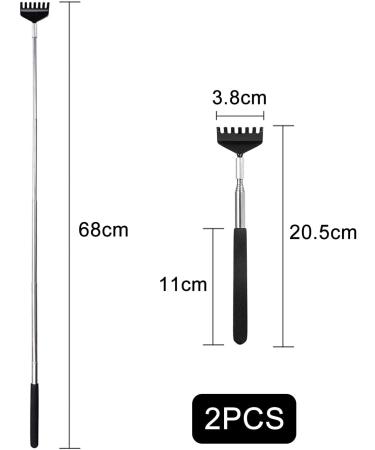 Lamkrtlp Portable Stainless Steel Back Scratcher - Telescopic Massager for Home Travel & Office (20-68 cm) | International Shipping - Buy Online on GoSupps.com