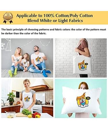 TransOurDream Heat Transfer Paper for Light T Shirts - 20 Sheets - 8.5x11 - Clear Iron on Transfer Paper for Light & White Fabrics - Printable Heat Transfer Vinyl for Inkjet Printer - Buy Online on GoSupps.com