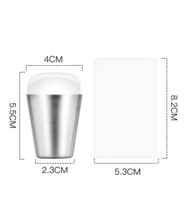 Buy Nail Art Stamper Set - Fashionable Silicone DIY Transfer Tool & Scraper for Stunning Manicures | N5322 - Buy Online on GoSupps.com