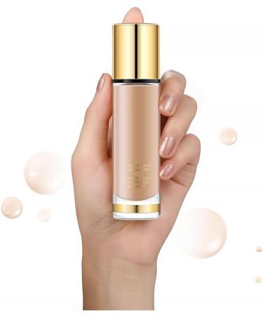 miduoidn 30ml Face Foundation Concealer Moisturizer Waterproof Long Lasting Brightening Cosmetics Makeup Beauty Supplies Women Type 2 - Buy Online on GoSupps.com