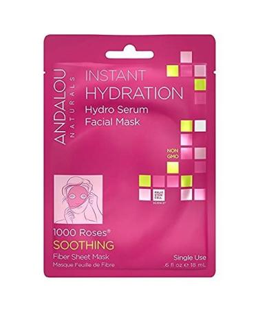 Andalou Naturals Instant Hydration Hydro Serum Facial Mask - 6 Pack, 0.6 Ounce Each - Buy Online on GoSupps.com