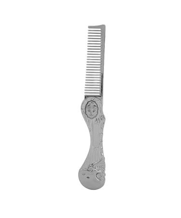 Buy Foldable Zinc Alloy Hair Comb - Anti-Static Portable & Multifunctional for Hair & Beard (Silver) - International Shipping Available - Buy Online on GoSupps.com