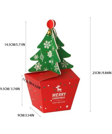 Generic 5PCS Christmas Candy Boxes Wedding Favor Boxes Add to the Christmas Atmosphere for Anniversary Birthday Parties Large 5PCS - Buy Online on GoSupps.com