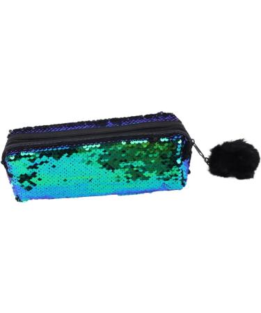 Operitacx 3 pcs Cosmetic Sequined Case Pouch Bag Bags Style Storage Glitter Sequin Sequins Pencil Makeup Lady 21X7CMx3pcs Green Blackx3pcs - Buy Online on GoSupps.com
