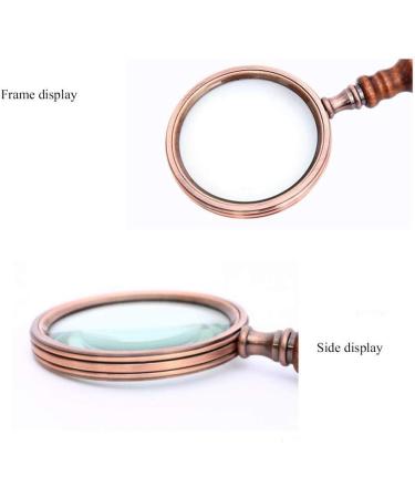 Magnifier 10X Handheld Magnifying Glass Antique Free Lens for Reading Senior Low Vision Books Map Inspection Handcraft Hobby 225 * 88 * 30mm Good Times - Buy Online on GoSupps.com