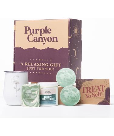 Purple Canyon Bath Gift Set for Women - Revitalizing Eucalyptus Spearmint & Cucumber Mint Self-Care | International Shipping Available - Buy Online on GoSupps.com
