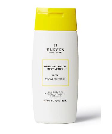 EleVen by Venus Williams - Game  Set  Match Body Lotion SPF 50 | Clean  Reef-Safe  Cruelty-Free + Vegan (3 fl oz | 90 ml)