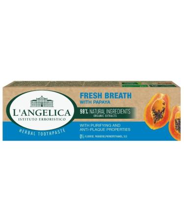 BERREN LAngelica Fresh Breath Toothpaste with Papaya 75 ml Long Lasting