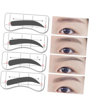 Beavorty 64 Pairs 8 Eyeshadow Eyebrow Stickers Kits Eyebrow Card Eye Shadow Makeup Tools Eyebrow Trimming - Buy Online on GoSupps.com