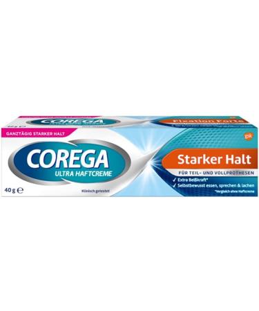 Corega Ultra Pick-Up Cream Strong Stop 40g | Best Denture Adhesive for Secure Hold | Buy Online with International Shipping - Buy Online on GoSupps.com