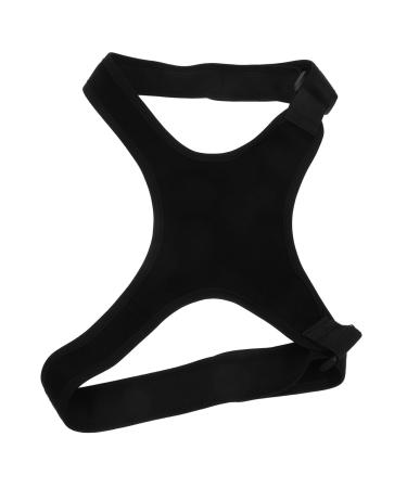 CHILDWEET Belt Brace Shoulder Rest Holder Support Belt Straightener Men Women Black Polyester