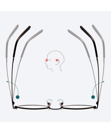 Buy HQMGLASSES 2020 Anti-Blue Light HD Reading Glasses - Retro Metal Frame Aspherical 1.56 Lens Diopters +0.5 to +3.0 | International Shipping Available - Buy Online on GoSupps.com