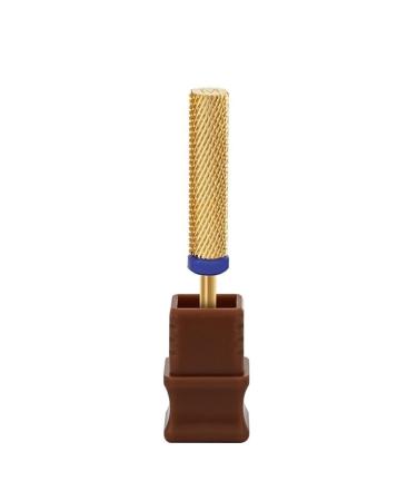 24mm Tungsten Steel Cylindrical Extra Long Nail Polishing Bits Various Grain Size Quick Removal Carbide Tipped Nail Drill Bits(Blue(m))