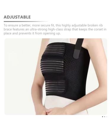 Healeved Fracture Fixation Belt & Elastic Rib Brace - Adjustable Chest Bag & Abdominal Binder for Men & Women - Ideal for Rib & Waist Support - Buy Online on GoSupps.com