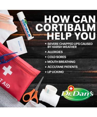 Dr. Dan's Cortibalm- 2 Pack- for Severe Chapped Lips and Cold Sore Relief - Buy Online on GoSupps.com