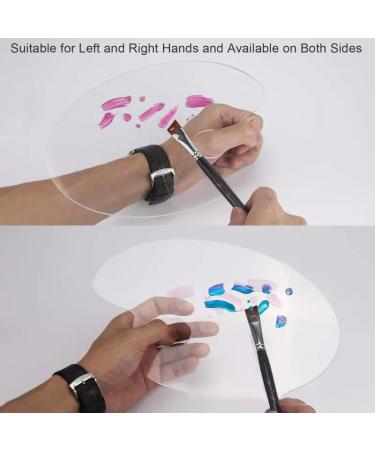 2PCS Mini Acrylic Paint Palette - Non-Stick Mixing Tray for Watercolor & Oil - Easy to Clean & Comfortable - Ideal for DIY Artists & Makeup (5.9 x 3.9 in - Buy Online on GoSupps.com
