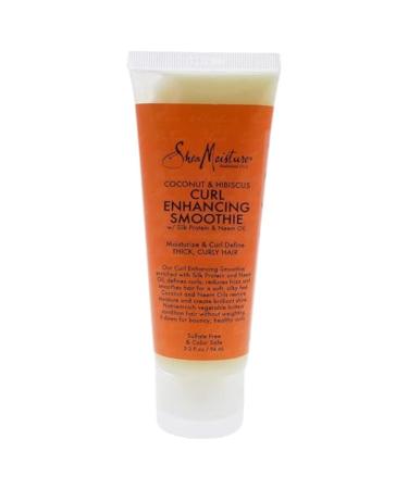 SheaMoisture Coconut & Hibiscus Curl Enhancing for Thick Curly Hair Smoothie to Reduce Frizz 3.2 oz (I0080326)